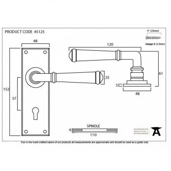 Pewter Regency Lever Lock Set